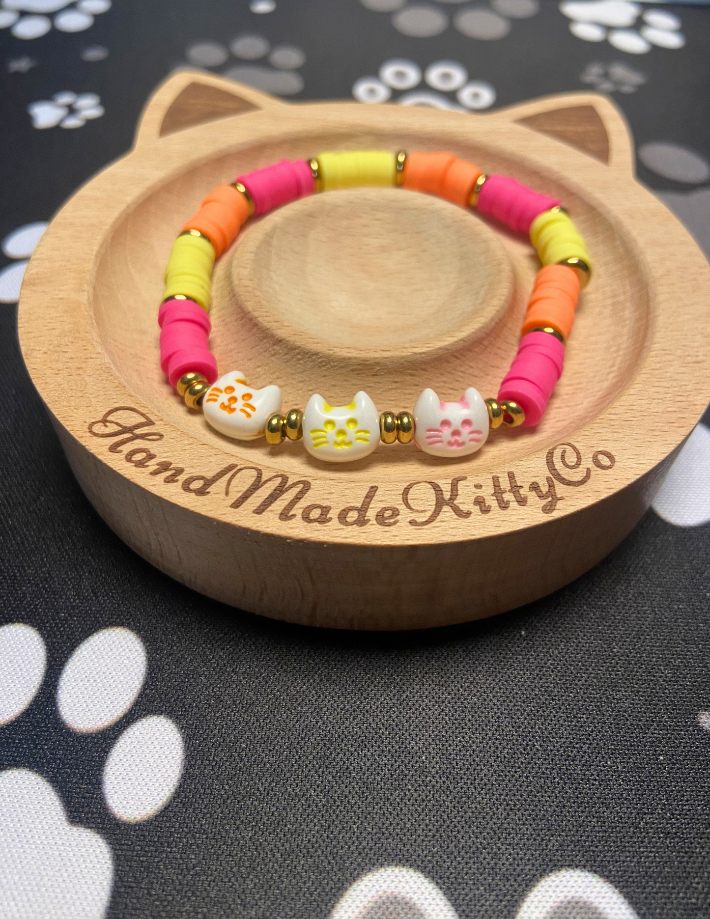 Summer Kitty Trio Bracelet