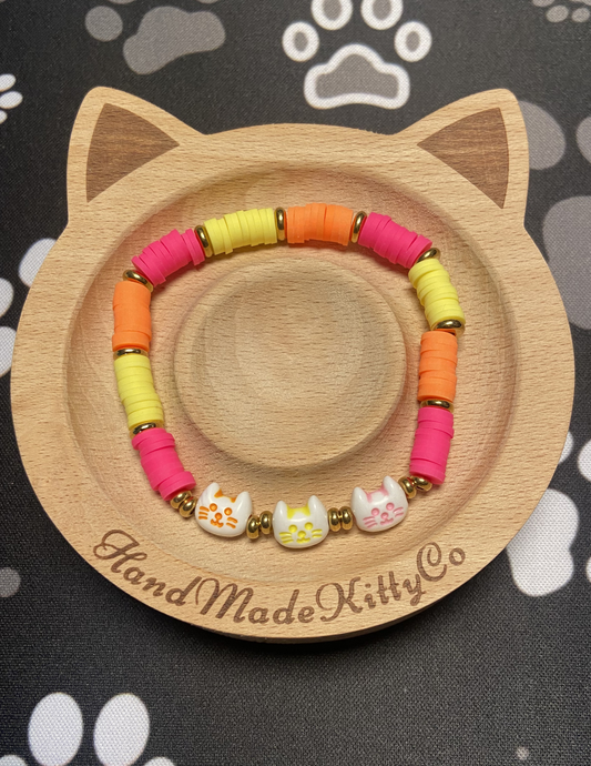 Summer Kitty Trio Bracelet