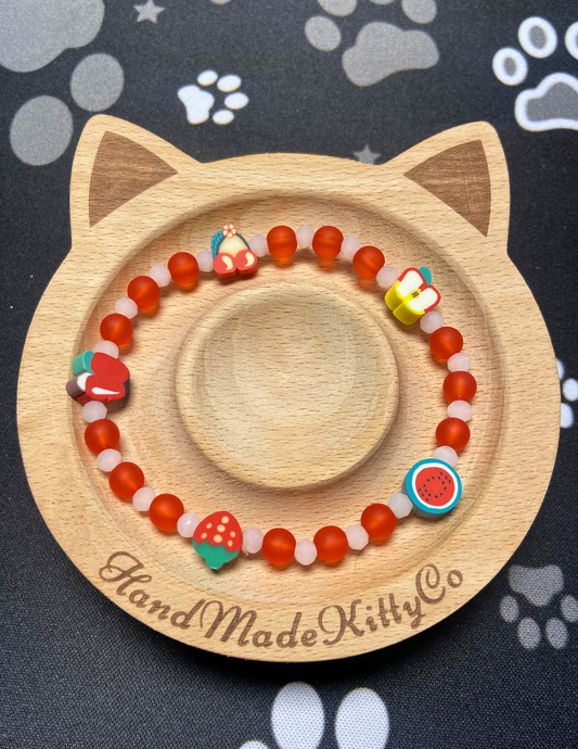 Red Fruit Harvest Stretch Bracelet