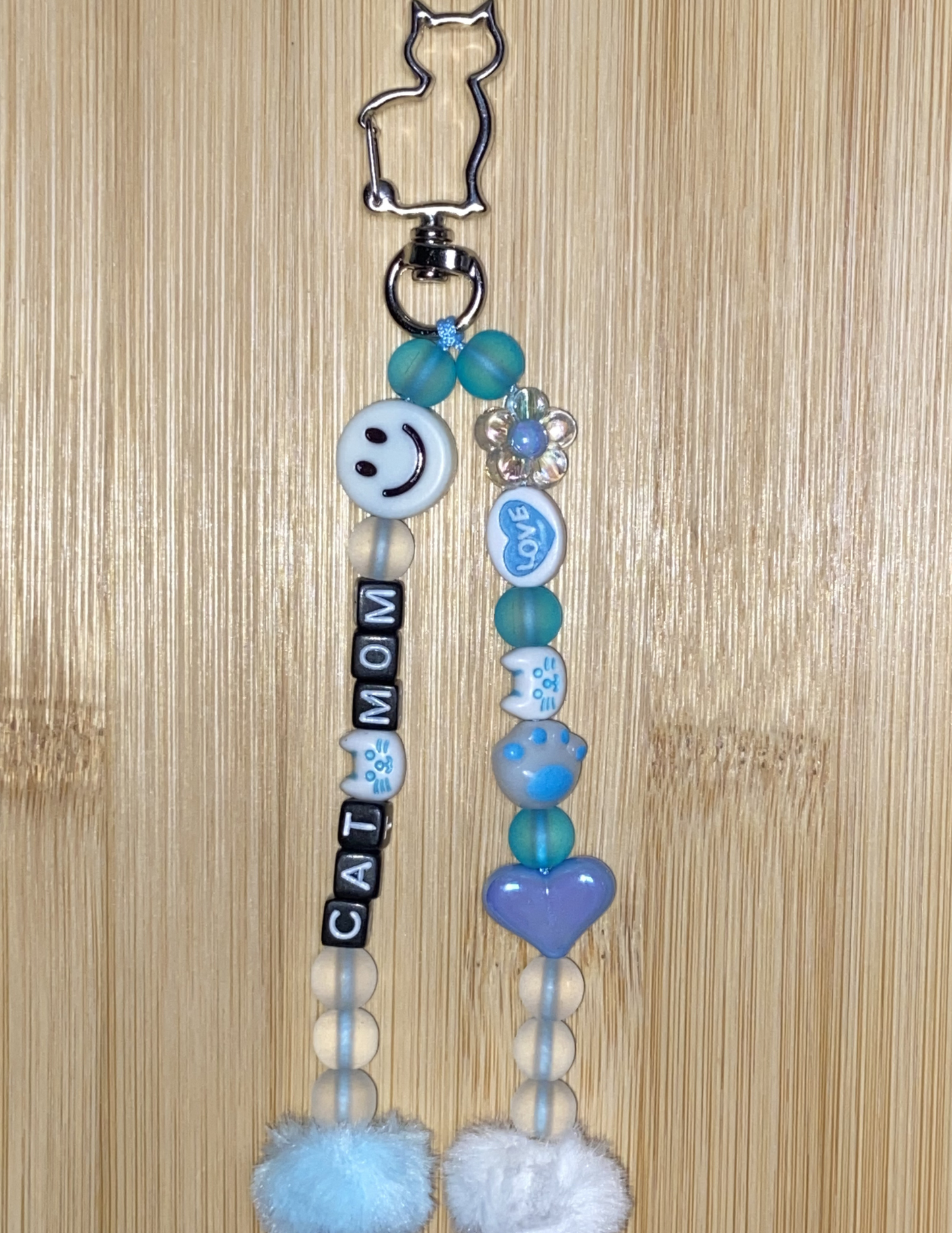 Cat Mom Keychain/Bag Charm