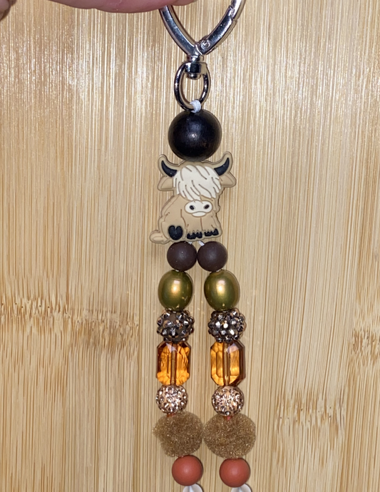 Highland Cow Keychain/Bag Charm
