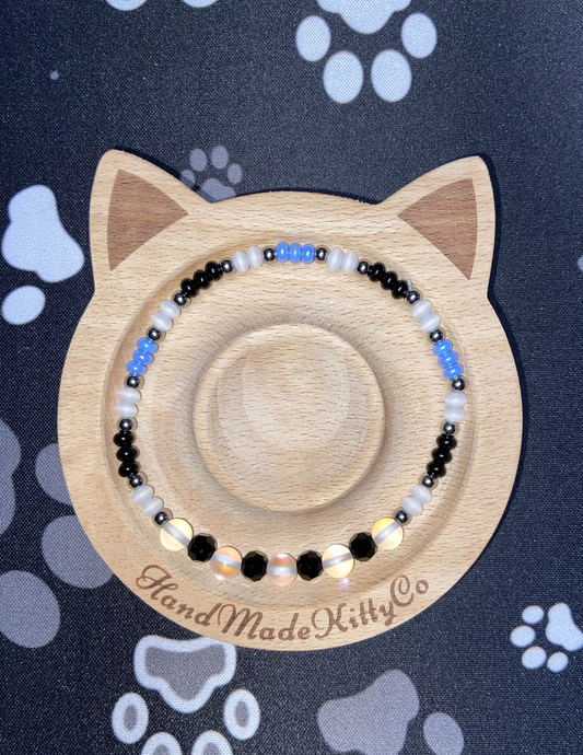 Iridescent Midnight Sky Stretch Bracelet
