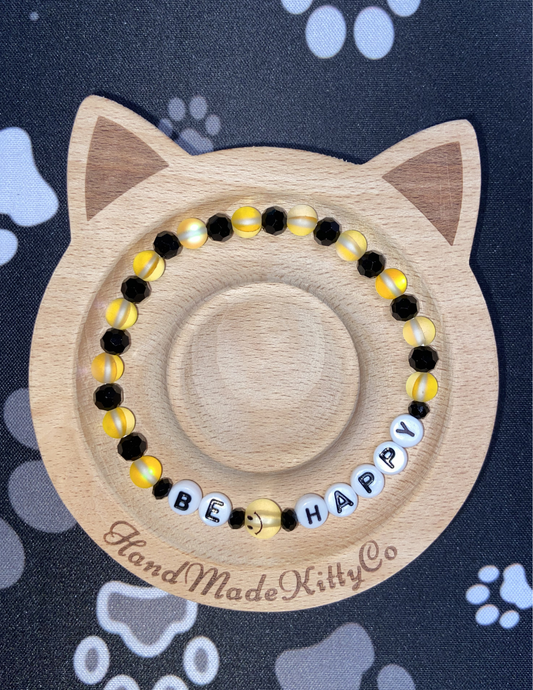 Be Happy Stretch Bracelet