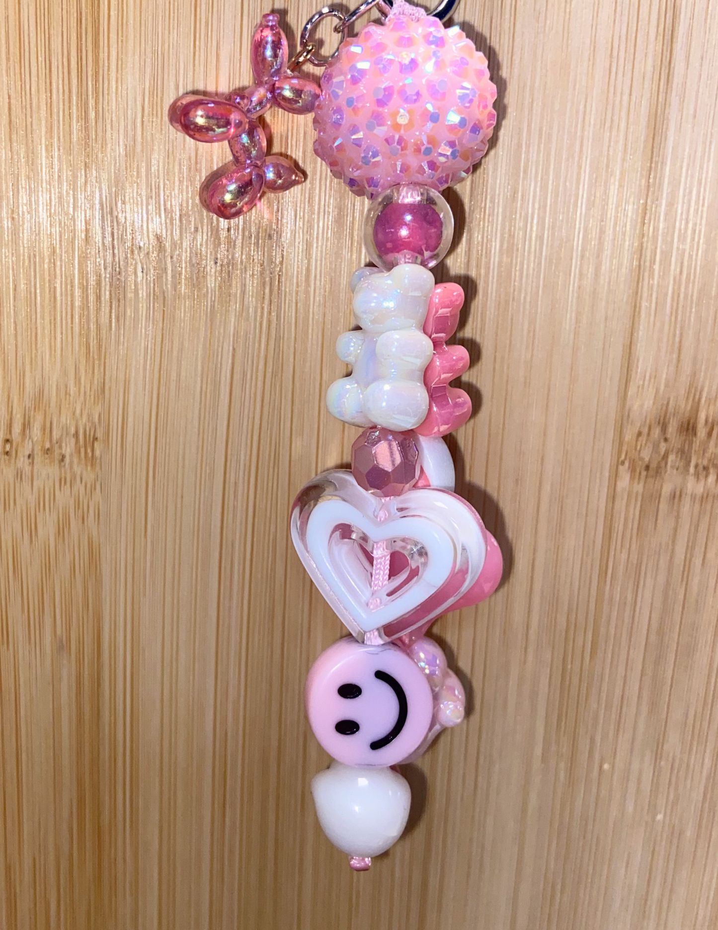 Pink Love Keychain/Bag Charm