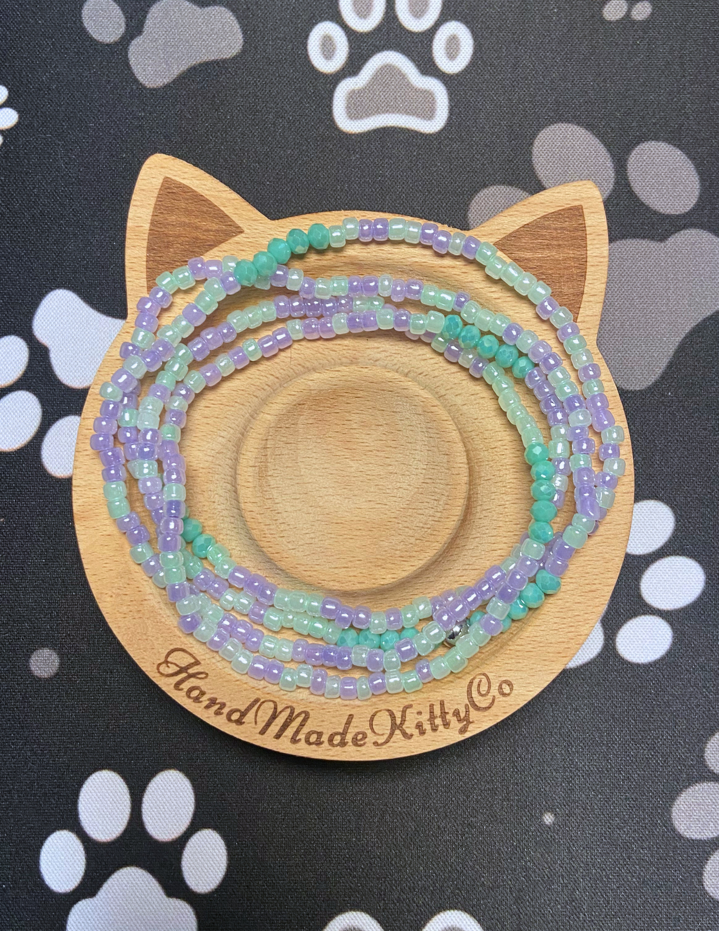 Mermaid Inspired Seed Bead Stretch Wrap Bracelet