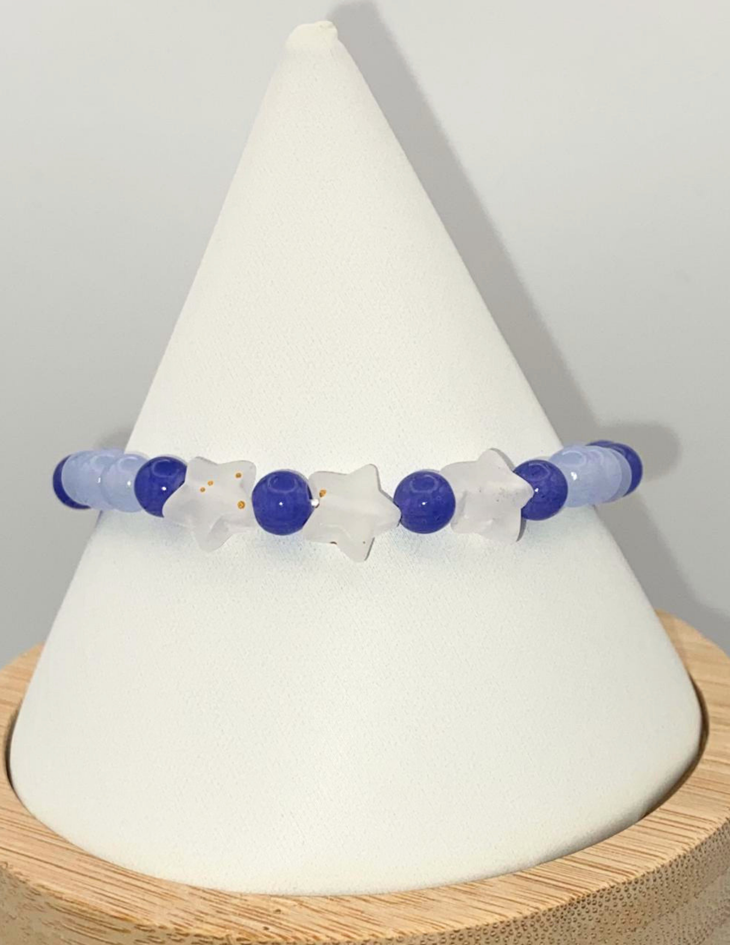 Blue 3 Stars Stretch Bracelet