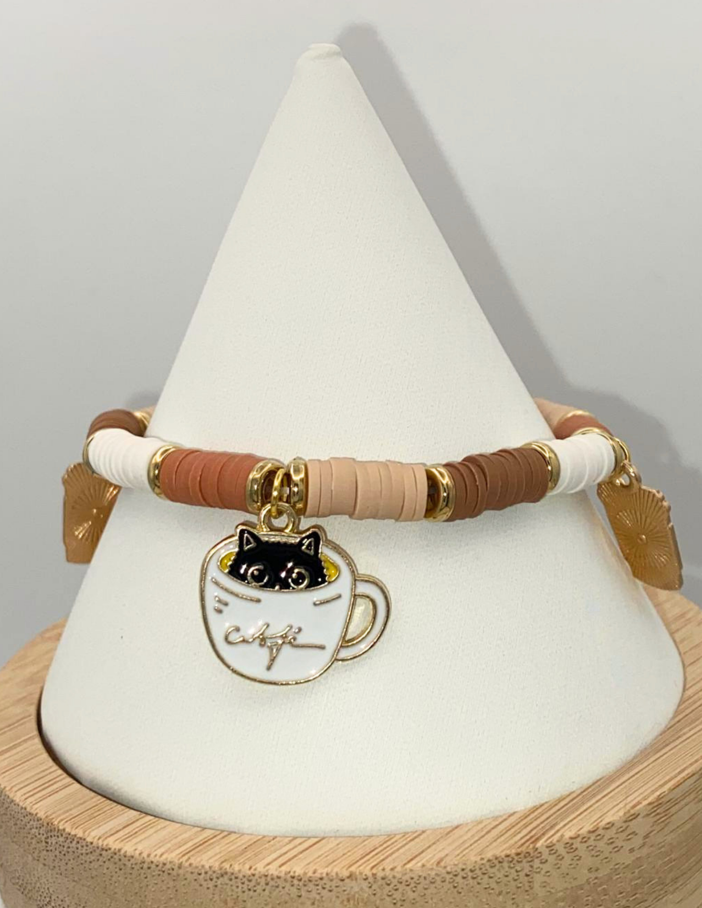 Cat Café Stretch Bracelet