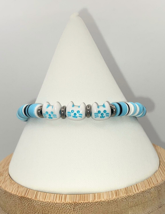 Triplet Kitty Stretch Bracelet