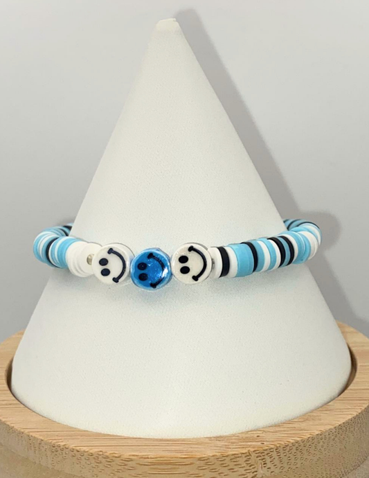 Triple Smiley Stretch Bracelet