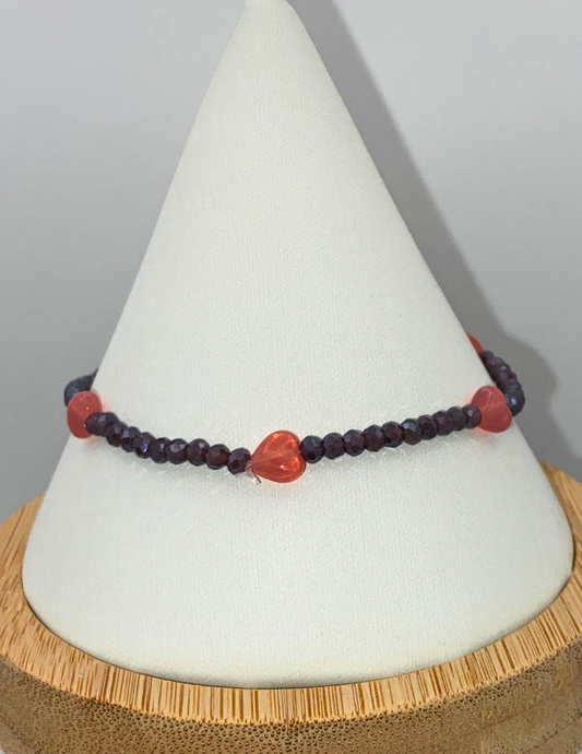 Crystal Heart Stretch Bracelet